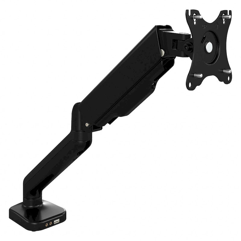 Brazo de monitor ajustable con puerto USB - Pantallas de 17 a 32 pulgadas
