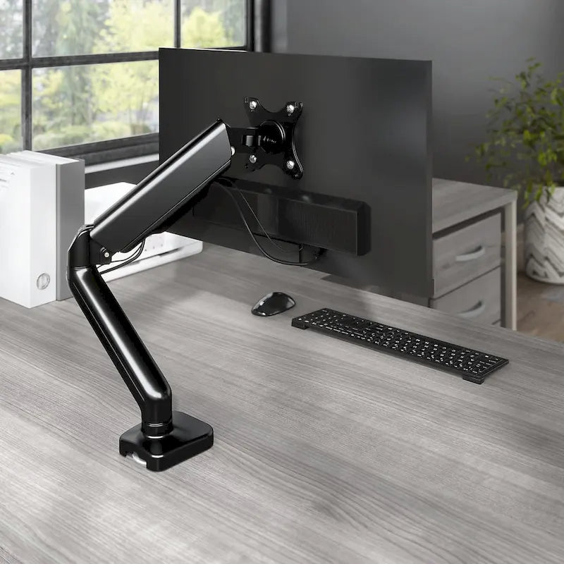 Brazo de monitor ajustable con puerto USB - Pantallas de 17 a 32 pulgadas