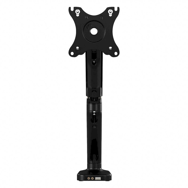 Brazo de monitor ajustable con puerto USB - Pantallas de 17 a 32 pulgadas