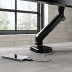 Brazo de monitor ajustable con puerto USB - Pantallas de 17 a 32 pulgadas