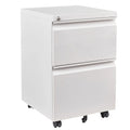 Archivador móvil de 2 cajones Archivadores de cajones para guardar debajo del escritorio