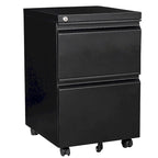 Archivador móvil de 2 cajones Archivadores de cajones para guardar debajo del escritorio