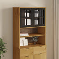 Parte superior para aparador con puertas de cristal - Madera de pino maciza 31,5x14,6x39,4