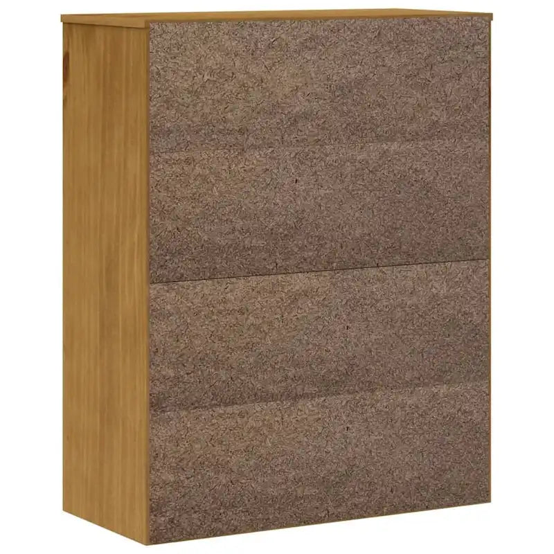 Parte superior para aparador con puertas de cristal - Madera de pino maciza 31,5x14,6x39,4