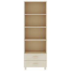 Armario Librero de Entrada - Madera Maciza de Pino 23.6x13.8x70.9