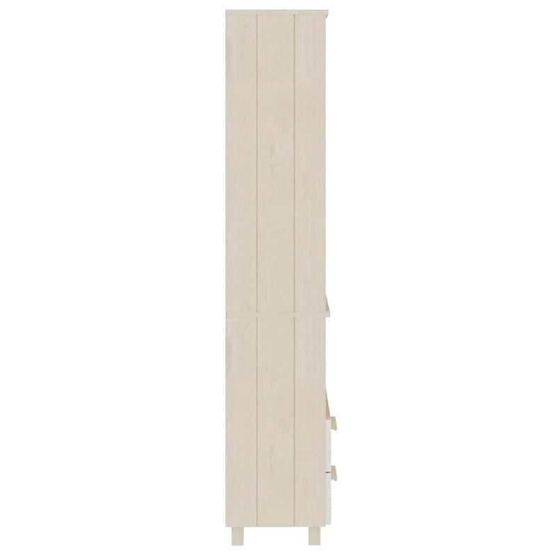 Armario Librero de Entrada - Madera Maciza de Pino 23.6x13.8x70.9