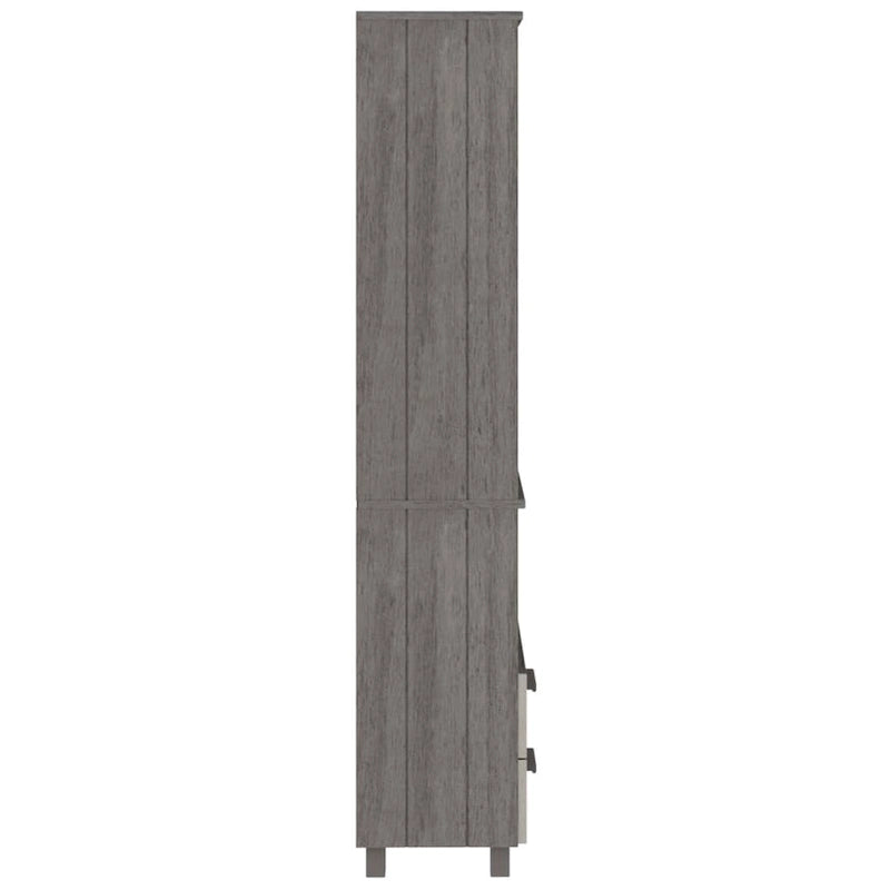 Armario Librero de Entrada - Madera Maciza de Pino 23.6x13.8x70.9