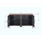 Mueble Americano de Estilo Campestre Hueco de Cuatro Puertas Antiguo