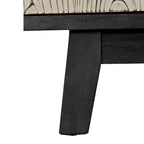 Aparador vintage de 4 puertas de 59,84 pulgadas, mueble aparador independiente