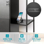 Archivador móvil de 2 cajones con toma de corriente - 15.75D x 43.31W x 29.53H