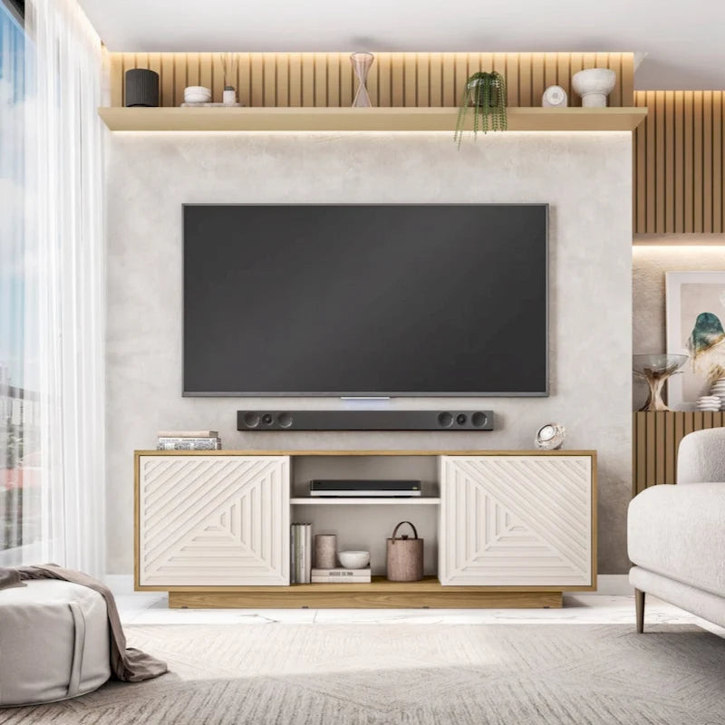 Mueble de TV moderno para televisores de hasta 70 pulgadas