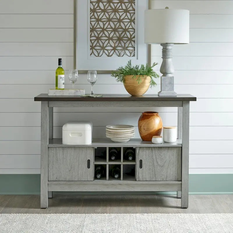 Newport Smokey Gray Carbon Server