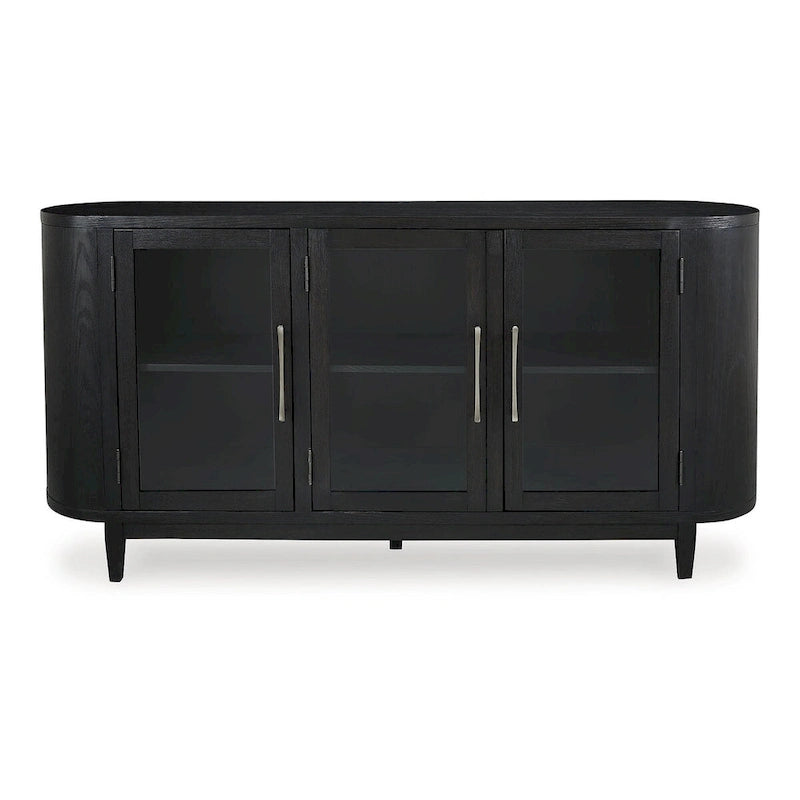 Mueble auxiliar de comedor negro/gris - 74.13 An. x 17.13 Pr. x 35.13 Al.