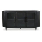 Mueble auxiliar de comedor negro/gris - 74.13 An. x 17.13 Pr. x 35.13 Al.