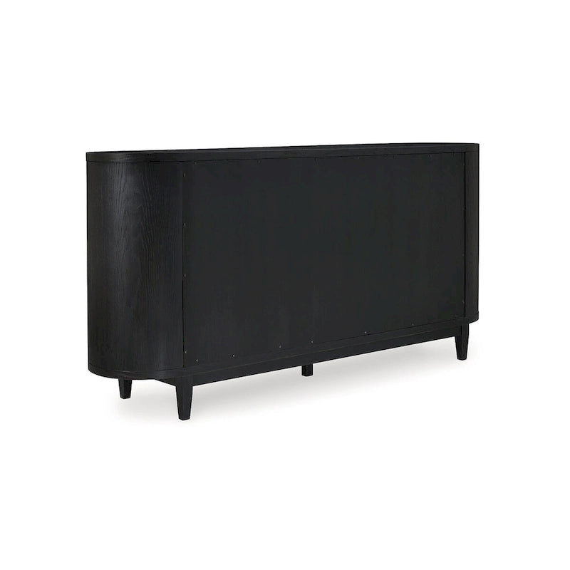 Mueble auxiliar de comedor negro/gris - 74.13 An. x 17.13 Pr. x 35.13 Al.
