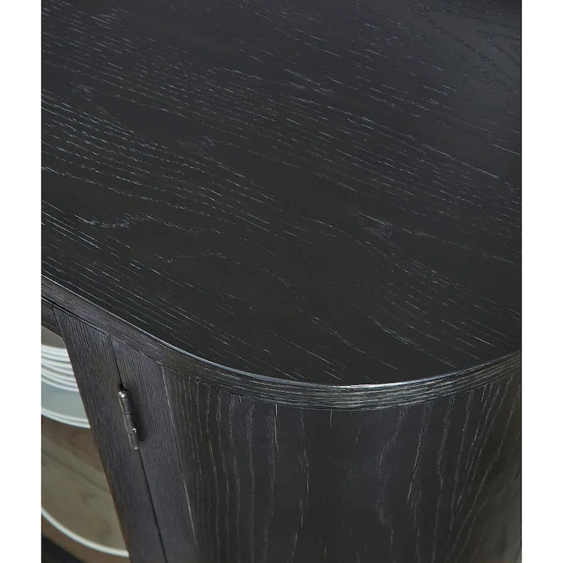 Mueble auxiliar de comedor negro/gris - 74.13 An. x 17.13 Pr. x 35.13 Al.