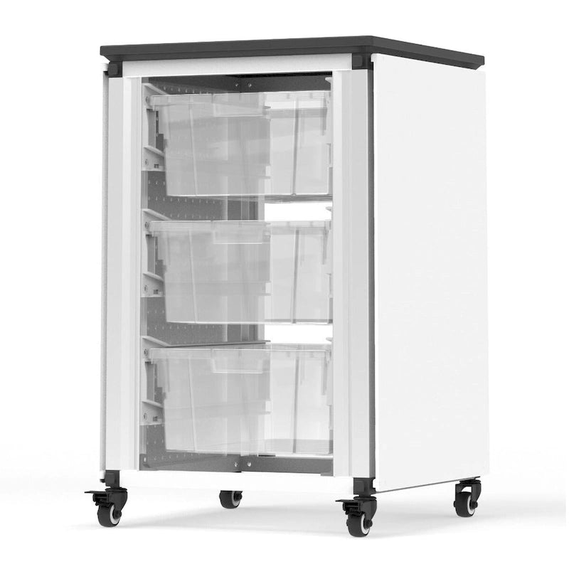 Gabinete Modular de Almacenamiento para Aulas - Gabinete Individual con 3 Contenedores Grandes