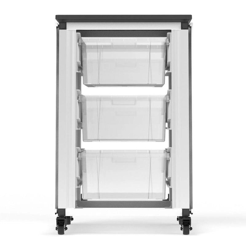 Gabinete Modular de Almacenamiento para Aulas - Gabinete Individual con 3 Contenedores Grandes