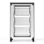 Gabinete Modular de Almacenamiento para Aulas - Gabinete Individual con 3 Contenedores Grandes