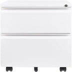 Archivador móvil de 2 cajones con cerradura - 17D x 24W x 15H