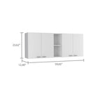 Mueble Superior Doble Puerta, Acabado Blanco