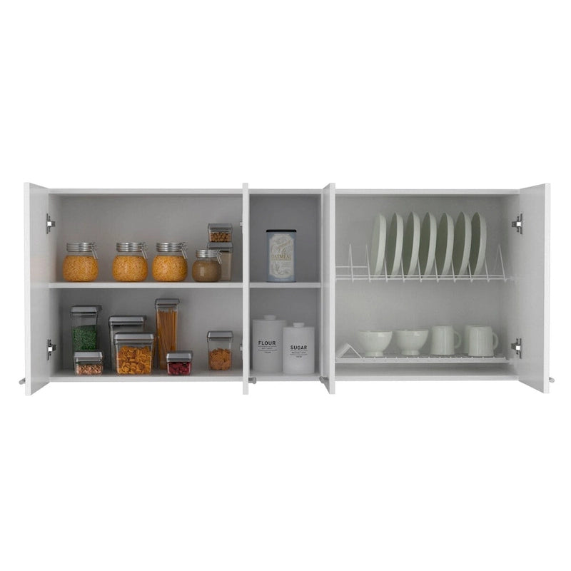 Mueble Superior Doble Puerta, Acabado Blanco