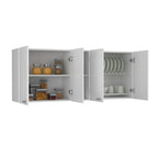 Mueble Superior Doble Puerta, Acabado Blanco