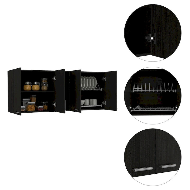Mueble Superior Doble Puerta, Acabado Blanco