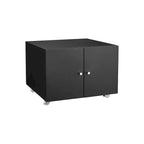 Pedestal para archivador móvil de acero de 2 puertas negro