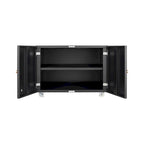 Pedestal para archivador móvil de acero de 2 puertas negro