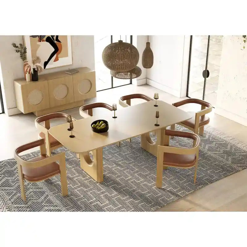 Aparador de roble blanco moderno