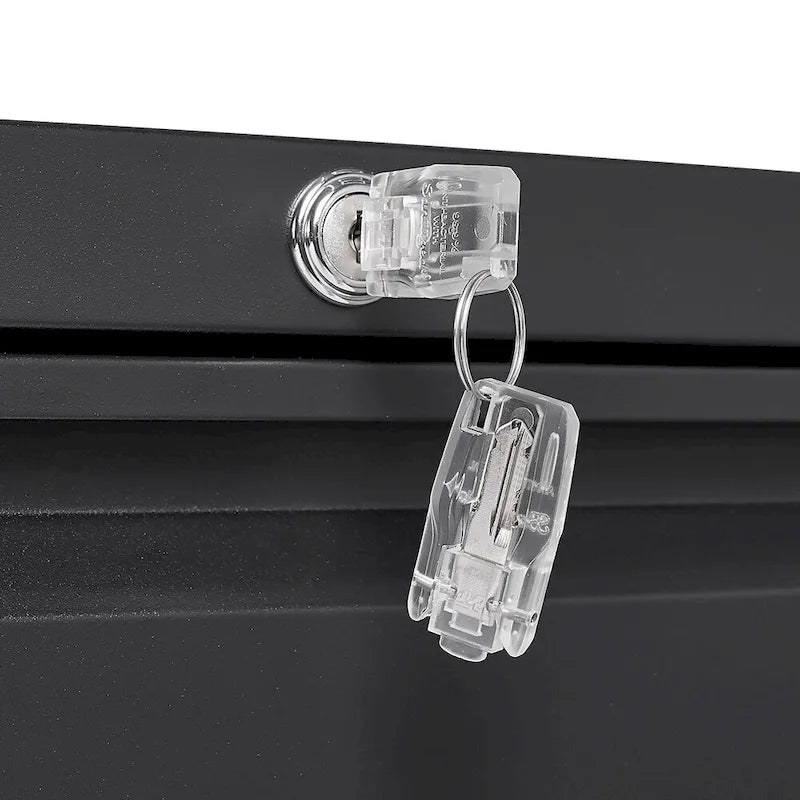 Archivador lateral de 3 cajones, archivadores metálicos con cerradura de tres cajones, archivador de oficina con cajones con cerradura