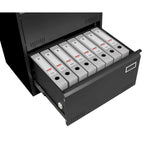 Archivador lateral de 3 cajones, archivadores metálicos con cerradura de tres cajones, archivador de oficina con cajones con cerradura