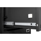 Archivador lateral de 3 cajones, archivadores metálicos con cerradura de tres cajones, archivador de oficina con cajones con cerradura