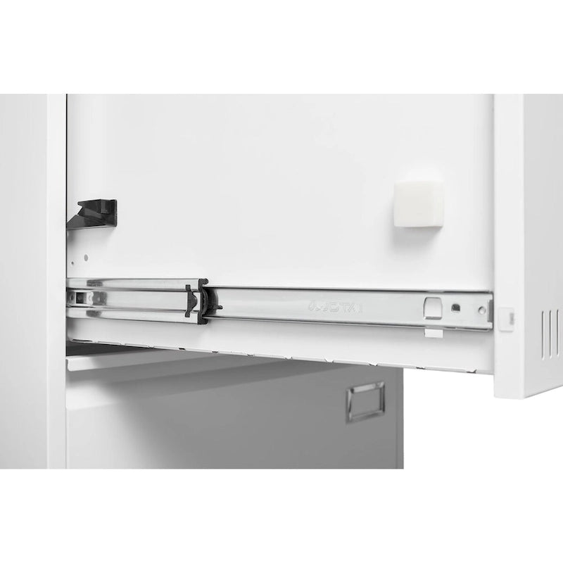 Archivador lateral de 3 cajones, archivadores metálicos con cerradura de tres cajones, archivador de oficina con cajones con cerradura