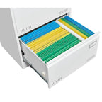 Archivador lateral de 3 cajones, archivadores metálicos con cerradura de tres cajones, archivador de oficina con cajones con cerradura