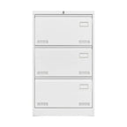 Archivador lateral de 3 cajones, archivadores metálicos con cerradura de tres cajones, archivador de oficina con cajones con cerradura